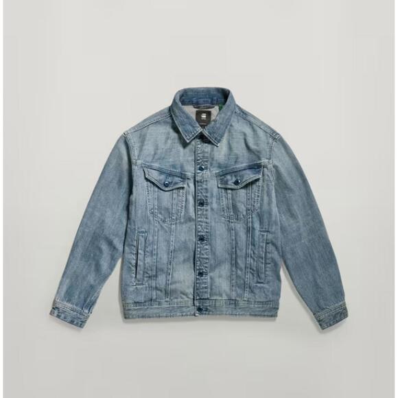 NWT G-Star RAW Women’s Oversized Western Denim Jacket Sun Faded Blue Size Small - Picture 4 of 10